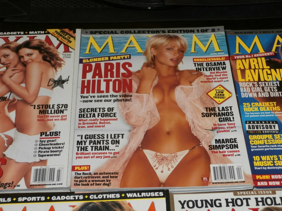 APRIL 2004 MAXIM MAGAZINE #76  PARIS HILTON COVER - Image 1 of 1