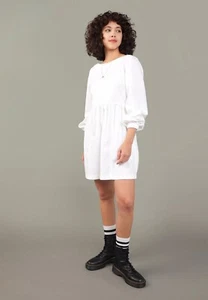 NEW AE DENIM MINI TUNIC DRESS size M 8 - Picture 1 of 5