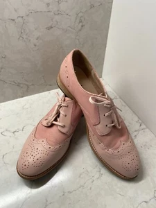 Caterpillar Reegan P308704 Women Pink Leather Lace-up Wingtip Oxford Shoes US 11 - Picture 1 of 11