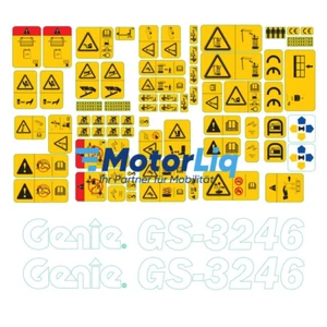 Juego de calcomanías para Genie GS-3246, pictogramas y pegatinas de modelo TUV - Imagen 1 de 2