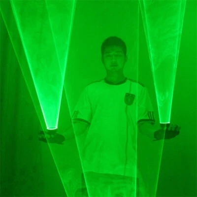 Red Green Rotating Laser Gloves Party Cosplay Whirlwind Handheld LED Light Glove - Image 1 of 4