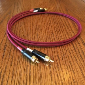 1 Ft. JMB CABLE CO. Audiophile Gold Reference Standard Rca Interconnect Cables - Picture 1 of 4
