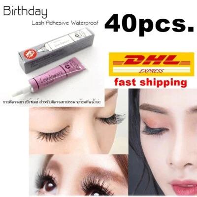 40x Adhesive Waterproof Eyelashs False Eye Lash Glue Natural Rubber Makeup - Image 1 of 4