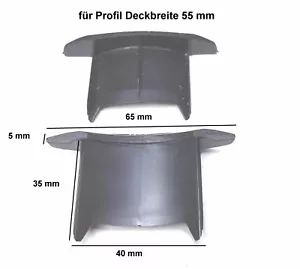 Arretierung für Rollladen Profile Deckbreite 55 mm Rolladen Clips Endstück - Picture 1 of 1