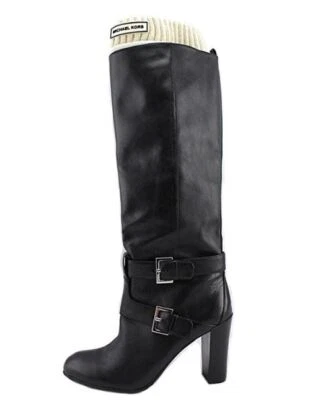Michael Kors MK Calcetín Acanalado Corto Mujer Poliéster EE. UU. L/XL Calcetines Bota Vainilla Foto 1 de 2