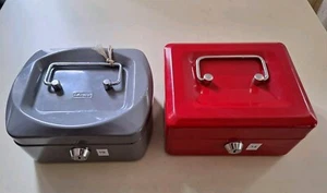2 Stück kleine Verkaufs Veranstaltungs Geld Kassen Kassetten - Bild 1 von 5