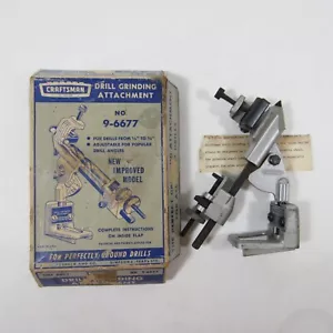 Vintage Craftsman Drill Grinding Attachment No. 9 - 6677 W/ Original Box - Picture 1 of 9