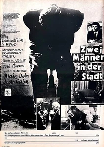DDR Progress Filmplakat A2 - Zwei Männer in der Stadt DEFA mit Alain Delon 1975 - Bild 1 von 1