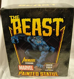 SIGNED & SKETCHED By R. BOWEN The BEAST POLYSTONE STATUE AVENGERS X-MEN Sideshow - Picture 1 of 7