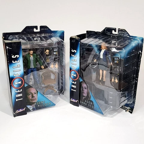 2016 The X Files MOC 7" Agent Dana Scully Fox Mulder Deluxe Action Figures Cover