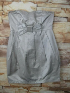 Forever 21  Women S/P Cotton Blend Strapless Beige  Dress (X) - Picture 1 of 6