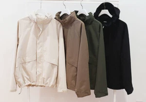 Uniqlo Windproof Stand Blouson 464918 Black White Brown Olive Japan Authenthic - Picture 1 of 7