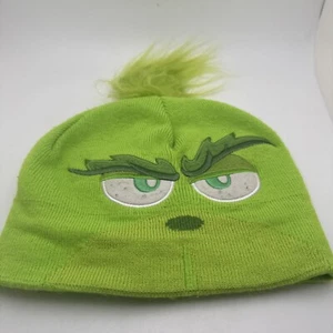 The Grinch Dr Seuss Beanie Winter Hat Green Knit One Size GR54 - Picture 1 of 3