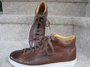 M.Gemi Men's Size 43 (Size 10 US) Brown Leather Casual Shoes Sneakers NICE!!!