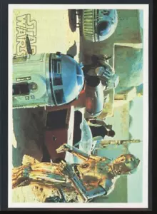 R2-D2 C-3PO 1977 Topps Yamakatsu Star Wars Large The Droids Are Reunited C16 - Picture 1 of 2