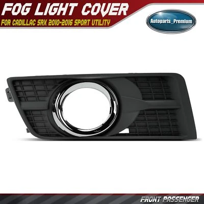 Bisel de cubierta de luz antiniebla delantera derecha con anillo de ajuste cromado para Cadillac SRX 2010-2016 Foto 1 de 4