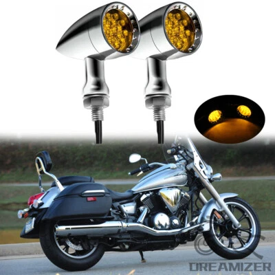 Luz intermitente LED intermitente de moto para Yamaha V Star 250 650 950 1100 1300 Foto 1 de 4