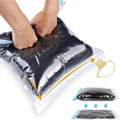 ALMING Compression Bags - Travel Essentials 12 Pack Space Saver No Vacuum or ... - Image 1 of 4