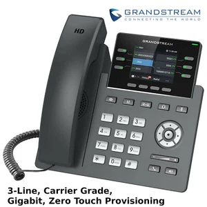 Grandstream GRP2613 3-Line Carrier-Grade IP Phone PoE Gigabit Color Screen - Picture 1 of 3