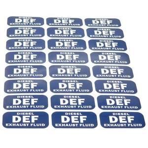 (24) 1 X 2-inch Diesel DEF Exhaust Fluid Vinyl Stickers Decals Labels - Picture 1 of 6