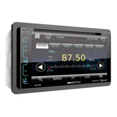 Soundstream VR-65B 6.2” 2-DIN Touchscreen DVD/CD Headunit w/ Bluetooth - Image 1 of 4