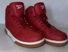 Reebok Classic Boys Size 5K Red High Top Lace Up Sneaker Shoes 348788