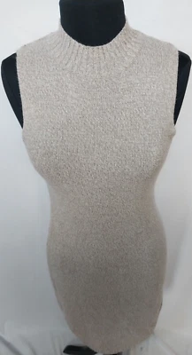 G.A.S. CO Sweater Dress Size XL  Bodycon Sleeveless Acrylic Australia BROWN - Image 1 of 4