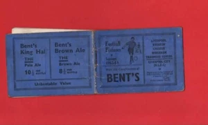 LIVERPOOL EVERTON TRANMERE WREXHAM FC 1953 FIXTURES +LIVERPOOL CITY RUGBY LEAGUE - Picture 1 of 5
