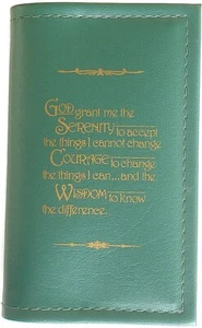 12 Step Book Cover - Small Book (24HrDay) - Green - SM01 - Imagen 1 de 2