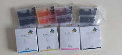 4 Replaces Druckerpatronen kompatibel für Brother LC-1100 LC-980 DCP-195C  - Bild 1 von 2