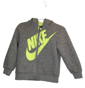 Nike Kleinkind Größe 24 Monate (86-92 cm) Hoodie mit durchgehendem Reißverschluss in Hellgrau - Bild 1 von 3