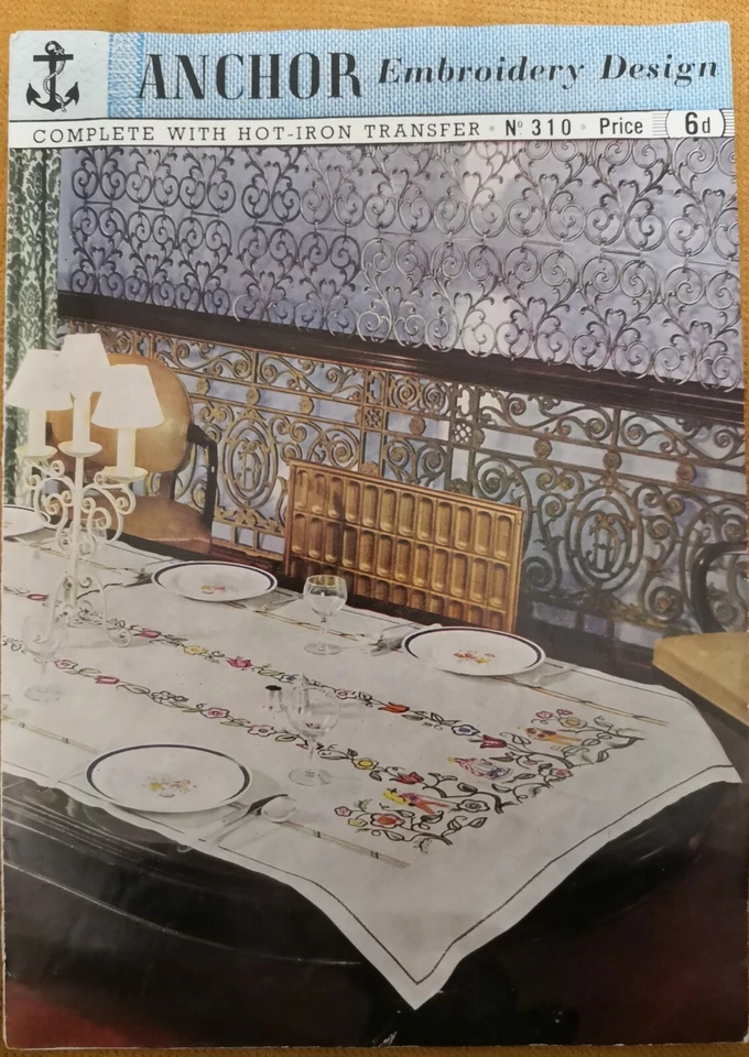 Anchor  Embroidery Design "REFECTORY CLOTH" - Image 1 of 4