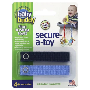 Secure-A-Toy, 4+ Months, Deep Blue & Sky Blue, 2 Straps - Picture 1 of 3
