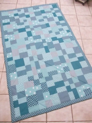 Tagesdecke Patchwork Unikat eigene Herstellung selbst genäht - Bild 1 von 3