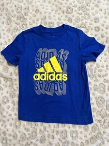 NWT Boy's Youth Adidas Shirt Top Blue Size 4 T8 - Picture 1 of 3