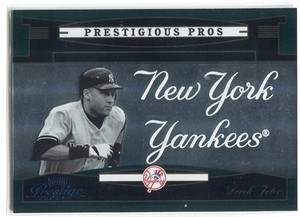 2005 Playoff Prestige Prestigious Pros Green 2 Derek Jeter /350