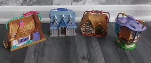 4x Disney Animators Collection Littles Micro Cottages Houses Playset Bundle!!! - Picture 1 of 9