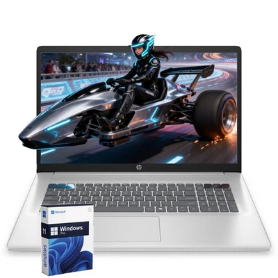 HP 17.3" Laptop computer Win11Pro 2.7~4.3GHz AMD Ryzen 5-7430U UpTo 64GB RAM 2TB - Image 1 of 4