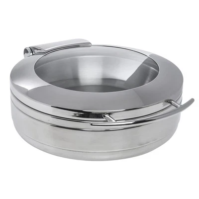 HUBERT® Induction Chafer 4 1/5 Qt Round Stainless Steel - 19 1/3"L x 15 2/5"W x - Image 1 of 4