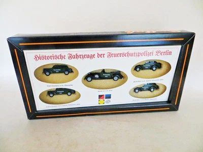PRALINE 'FEUERSCHUTZ POLIZEI POLICE CAR SET' 1:87 FORD/OPEL/HORCH. MIB/BOXED - Image 1 of 4