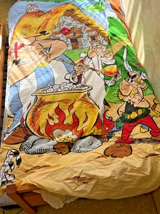 ANCIEN DRAP HOUSE DE COUETTE BANDE DESSINÉE BD D A STERIX ET OBELIX 1 PERSONNE - Imagen 1 de 8