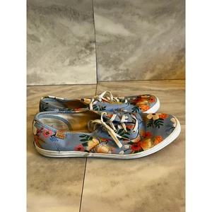 Keds Baby blau Rifle Paper Co Garten Party Blumen Slipper Turnschuhe Größe 11 - Bild 1 von 7
