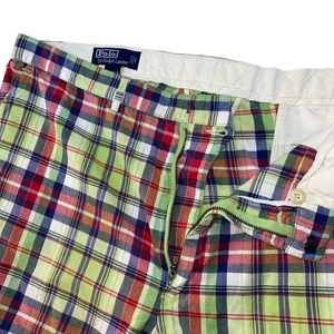 Polo Ralph Lauren indische Madras karierte Shorts Herren 40 Freizeit Golf hell adrett - Bild 1 von 13