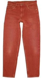 Levi's 550 Made in USA Red Relaxed Mom Jeans High Waisted W34 L34 (104255) - Picture 1 of 9