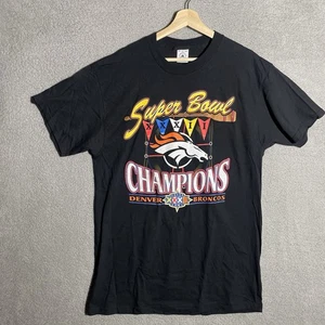 Maglia Vintage 1998 Denver Broncos Super Bowl 32 XXXII Champions Logo Atletica Taglia L - Foto 1 di 6
