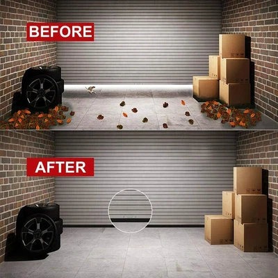 Vedações universais para porta de garagem de borracha inferior, tira de vedação de borracha para porta de garagem répl... - Imagem 1 de 4