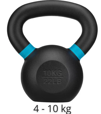 Gymtek® Gusseiserner Kettlebell Kugelhantel Schwunghantel 4-10 kg Hantel Workout