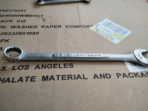 Craftsman VA 44703 7/8" 12 Point SAE Chrome Combination Wrench USA Pre-Owned - Picture 1 of 7