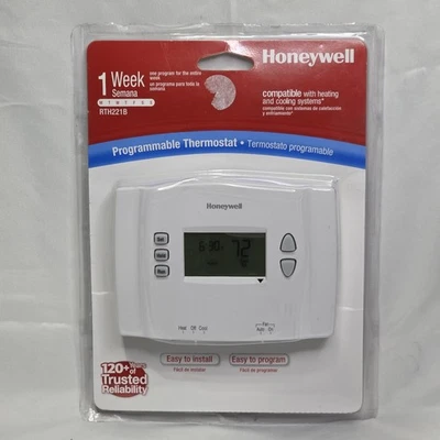 Honeywell Programmable Thermostat  Battery Operated RTH221B  - Image 1 of 4