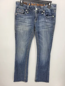 Rock Revival Jeans Womens 29 Blue Erin Boot Cut Embroidered Denim Pockets Y2K - Picture 1 of 11